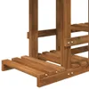 vidaXL Pflanzenständer Natur 93,5 x 25 x 91,5 cm Massivholz Produktbild-Vorschau 4
