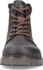 A close-up, front view of a brown leather boot. Produktbild-Vorschau