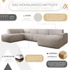 AX LIVING XXL Sofa U Form Didim Taupe 378cm breit modern & Produktbild-Vorschau 5