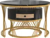 Fortuna-Lai 2er Set Couchtisch Beistelltisch in Marmoroptik Produktbild-Vorschau 6