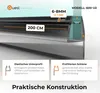 Seitliche Duschdichtung 200 cm, für Glas 6-8 mm, schwarz Produktbild-Vorschau 2