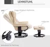 HOMCOM relaxfauteuil met voetenbank, draaibare fauteuil, Productafbeelding-voorbeeld 4