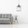 A modern living room setting with a grey sofa, a small side table with a plant, and a pendant light. Produktbild-Vorschau