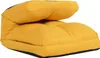 A yellow floor chair folded in half. Podgląd zdjęcia produktu