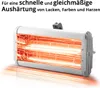 An infrared paint dryer with glowing heating elements, presented on a white background. Anteprima dell’immagine prodotto