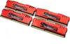 Four red RAM modules are arranged diagonally on a white background. Náhľad obrázku produktu