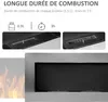 HOMCOM Cheminée bioéthanol Murale encastrable brûleur 2 x Voir les images du produit 4