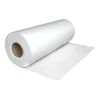 A roll of white material, possibly fabric or paper, unrolling on a white background. Produktbild-Vorschau