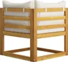 vidaXL 4-Sitzer-Gartensofa mit Auflagen Creme Akazie Produktbild-Vorschau 7