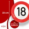 Happy Birthday 18 Teller – 8er-Pack, Ø 23 cm, elegante Deko Produktbild-Vorschau 2