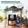 Outsunny Grillpavillon mit LED 240 x 150 x 258 cm Produktbild-Vorschau 5