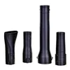 Four black plastic attachments for a leaf blower, arranged in a line against a white background. Náhľad obrázku produktu
