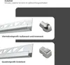 Dalsys Fliesenschiene Viertelkreisprofil Aluminium Produktbild-Vorschau 7