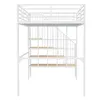 Letto a soppalco Flieks 140x200cm con scale, letto a Anteprima dell’immagine prodotto 5