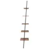 The Living Store Leiterregal mit 5 Böden Dunkelbraun und Produktbild-Vorschau 4