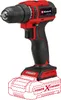 A cordless drill with a battery pack attached, shown against a white background. Produktbild-Vorschau