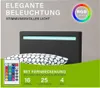 Juskys Polsterbett Paris 90 x 200 cm mit LED, Lattenrost & Produktbild-Vorschau 12
