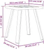 vidaXL Záhradný stôl antracit 34x34x38 cm Oceľ Náhľad obrázku produktu 7