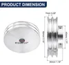 Omgoods - V-Snaar Pulley 12mm Bore 80mm Dubbele Groef Productafbeelding-voorbeeld 2