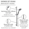 Brauseset Young Chrom Produktbild-Vorschau 2