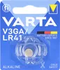 A blister pack containing a single VARTA V3GA (LR41) alkaline button cell battery. Voir les images du produit