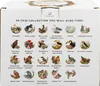 The image shows the side of a product box with various illustrations of birds and their names, indicating the contents of a collection. Anteprima dell’immagine prodotto