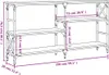 vidaXL Stolik konsola dąb sonoma 150x29x76,5 cm materiał Podgląd zdjęcia produktu 8