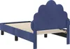 vidaXL Sommier de lit d'enfant avec tête de lit bleu police Voir les images du produit 7