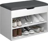 tectake® Jasmina panca per scarpe 60 x 30 x 43,5 cm Anteprima dell’immagine prodotto 2