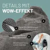 Lumaland Gaming-Sitzsack Cord Set 350l grau + Hocker 50l Produktbild-Vorschau 5