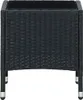 vidaXL Gartentisch Schwarz 40x40x45 cm Poly Rattan Produktbild-Vorschau 1