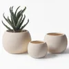 Kreativer Erdförmiger Keramik-Blumentopf Mit Drainageloch, Produktbild-Vorschau 3