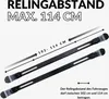 Owen 5.0 Dachträger 120cm Schwarz | Aluminium Relingträger Produktbild-Vorschau 3