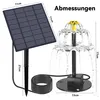 Solar Gartenbrunnen Pumpe mit Düsen, dekorativer Produktbild-Vorschau 3