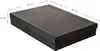 A black storage box with dimensions indicated. Voir les images du produit