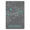 MuchoWow® Mauspad Mousepad Stadtplan - Karte - Wolfsburg - Produktbild-Vorschau 1