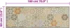 vidaXL Küchenteppich Waschbar Hexagon Pastell 60x180 cm Produktbild-Vorschau 4