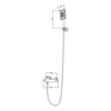 Mai & Mai Duschsystem für Badewannen Weiß Handbrause & Produktbild-Vorschau 7