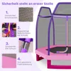 COSTWAY Ø223cm zahradní trampolína s bezpečnostní sítí, Náhled obrázku produktu 4