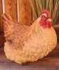 Huhn liegend 24,5cm Tierfigur Landhausstil Frühling Garten Produktbild-Vorschau 4