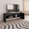 vidaXL Armoire TV noire 120x40x40 cm Bois composite Voir les images du produit 2