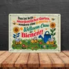 5-Sterne Wellness Oase für Bienen Metallschild XL in 21x28 Produktbild-Vorschau 4