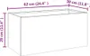 vidaXL Pflanzkübel 62x30x29 cm Cortenstahl Produktbild-Vorschau 6