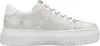 A side view of a white platform sneaker with a crackled metallic finish. Náhľad obrázku produktu
