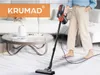 KRUMAD Vysávač 600 W - bezvreckový vysávač na podlahy s Náhľad obrázku produktu 2