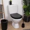 TENDANCE | WC sedátko - černé - dřevěné - 35 x 44 cm - Náhled obrázku produktu 2