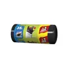 A roll of black trash bags with colorful packaging and branding. Anteprima dell’immagine prodotto