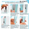 A collage of six images demonstrating how to use a 3D pen, with accompanying German text instructions. Anteprima dell’immagine prodotto