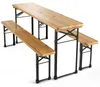 Beautissu 3tlg Bierzeltgarnitur klappbar Holz BT22, Produktbild-Vorschau 1