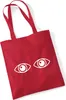 Huuraa Jutebeutel Augen Eyes 10 Liter Classic Red Baumwolle Produktbild-Vorschau 1